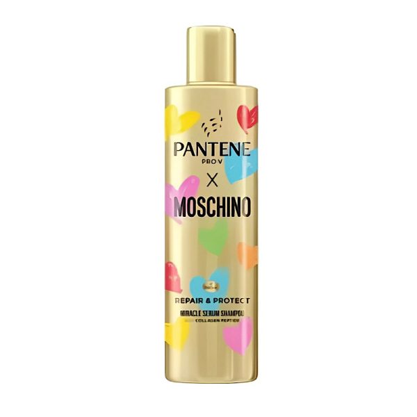 شامپو سرم ترمیم کننده میراکل پنتن PANTENE مدل موسکینو Moschino Repair & Protect