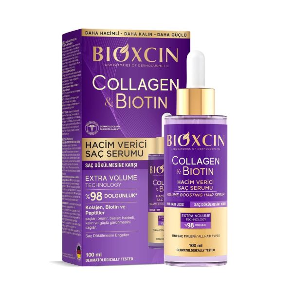 سرم مو بیوکسین کلاژن و بیوتین حجم‌دهنده (Bioxcin Collagen & Biotin Hair Serum)