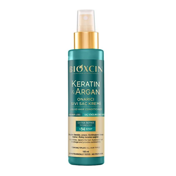 اسپری مو ضد ریزش و محافظت کننده کراتین و آرگان بیوکسین Bioxcin Keratin & Argan