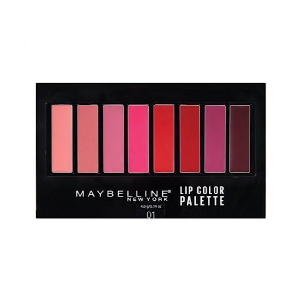 پالت رژلب 8 رنگ میبلین کدMaybelline 01