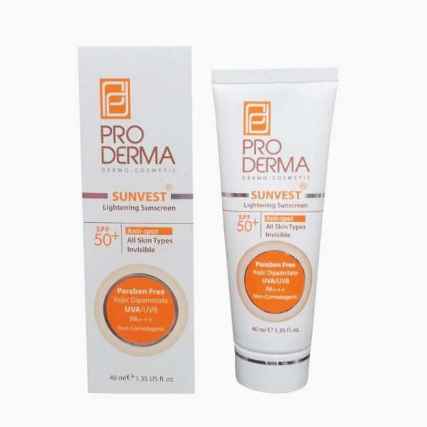 ضدآفتاب و ضدلک بی رنگ پرودرما SPF50