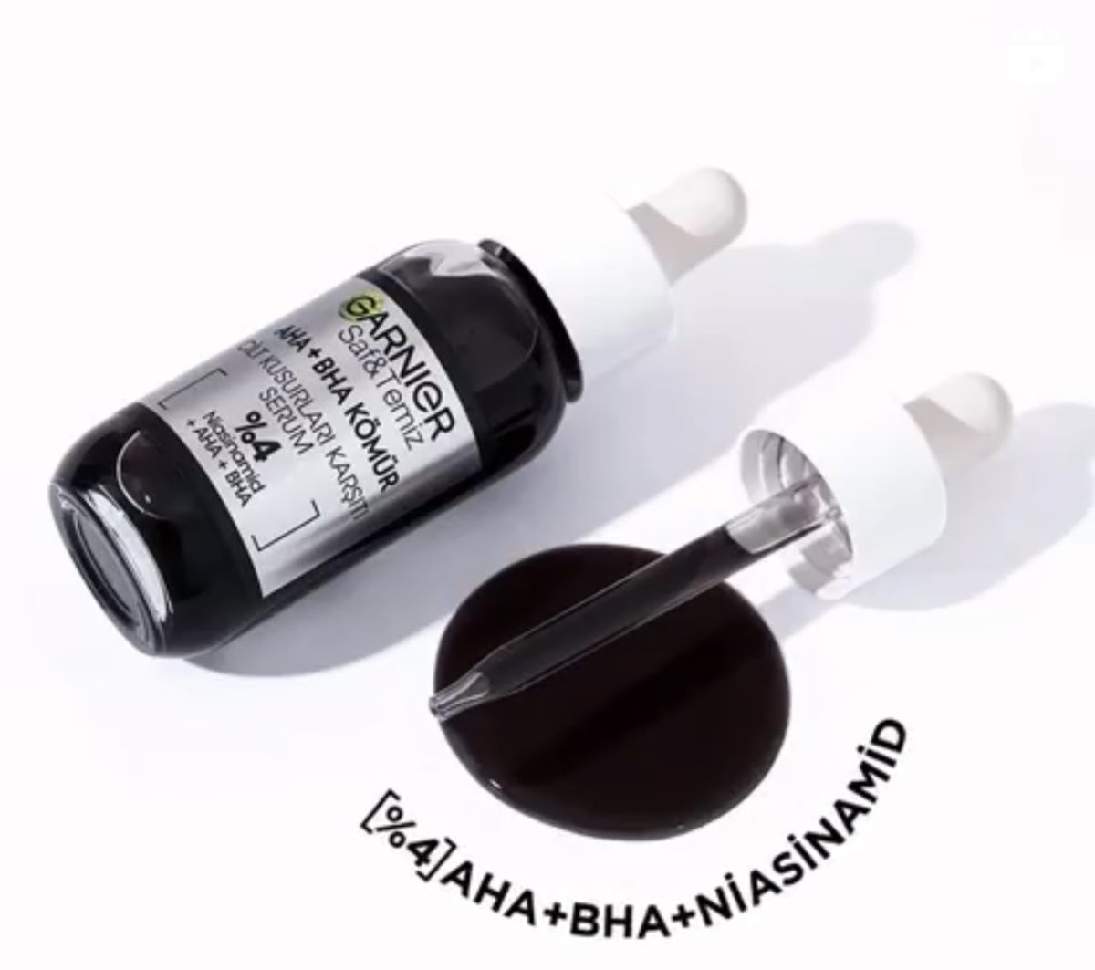 سرم زغال گارنیر ضدجوش و ضدلک مدل AHA+BHA - Image 4
