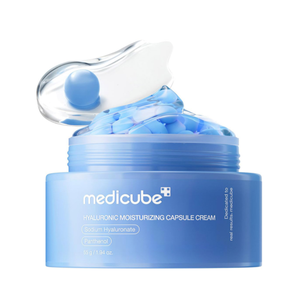 کرم کپسولی هیالورونیک اسید مدی کیوب آبرسان و مرطوب کننده عمقی پوست | Medicube Hyaluronic Acid Capsule Cream