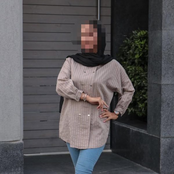 شومیز ده دکمه راه راه