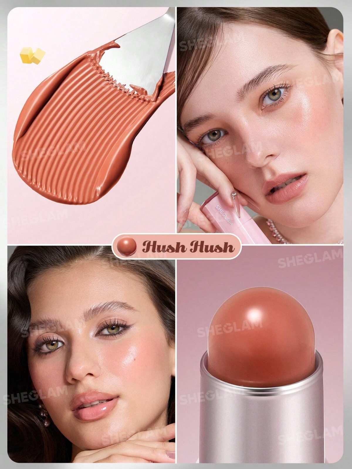 رژگونه استیکی کره ای شیگلم (Buttery Bliss Blush Stick sheglam) - Image 2