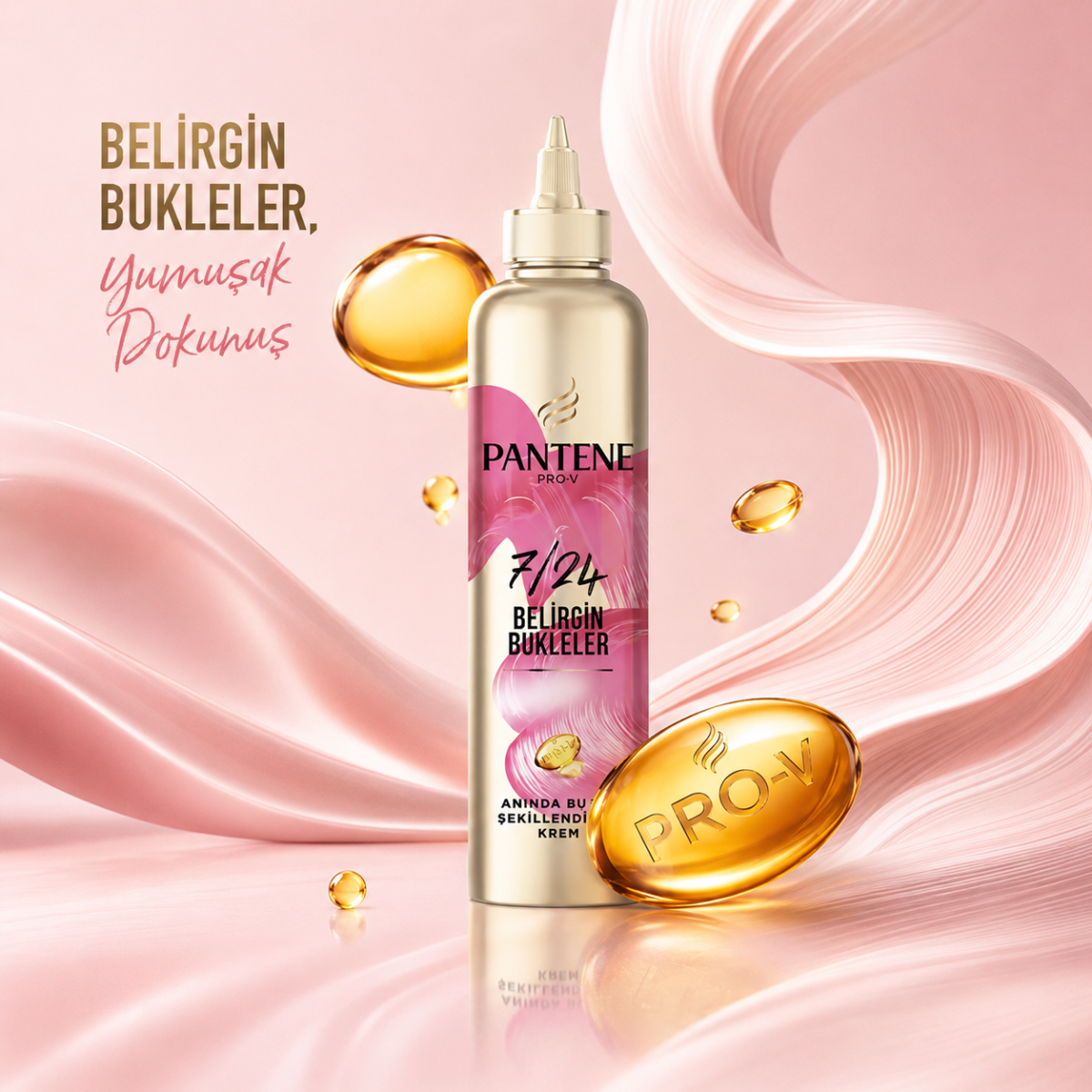 ماسک موی بعد حمام موشکی پنتن کرم مو Pantene Belirgin Bukleler حجم 300 میلی لیتر - Image 2