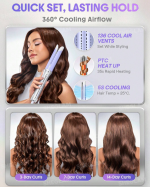 کرلی استایلر ایر فلو بنفش شیگلم مدل پرو چرخشی | SHEGLAM One Touch Airflow Curly Styler Pro - Image 3