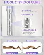 کرلی استایلر ایر فلو بنفش شیگلم مدل پرو چرخشی | SHEGLAM One Touch Airflow Curly Styler Pro - Image 5