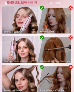 دستگاه کرلی مو صورتی شیگلم (ONE TOUCH INSTANT CURLER Sheglam) - Image 5