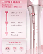 دستگاه کرلی مو صورتی شیگلم (ONE TOUCH INSTANT CURLER Sheglam) - Image 8