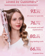دستگاه کرلی مو صورتی شیگلم (ONE TOUCH INSTANT CURLER Sheglam) - Image 9