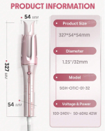 دستگاه کرلی مو صورتی شیگلم (ONE TOUCH INSTANT CURLER Sheglam) - Image 10